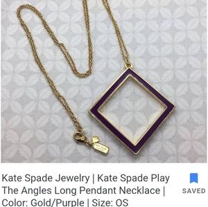 Kate spade "play the angles" necklace